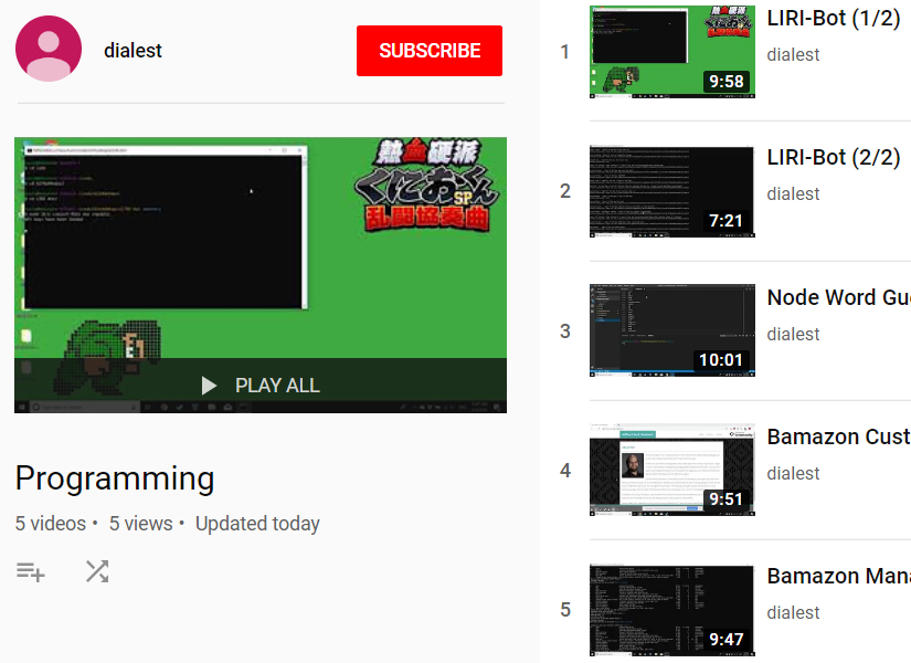 YouTube Playlist